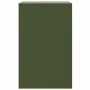 Mesita de noche acero verde oliva 34,5x39x62 cm de vidaXL, Mesitas de noche - Ref: Foro24-841783, Precio: 106,94 €, Descuento: %