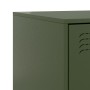 Olivgrüner Nachttisch aus Stahl, 34,5 x 39 x 62 cm von vidaXL, Nachttische - Ref: Foro24-841783, Preis: 108,32 €, Rabatt: %