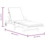 Sonnenliegen mit Kissen 2 Stück massives Akazienholz 200x68x83 cm von vidaXL, Liegen - Ref: Foro24-3206372, Preis: 428,22 €, ...