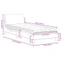 Bett mit schwarz-weißer Kunstledermatratze 90x200 cm von vidaXL, Betten und Lattenroste - Ref: Foro24-3208342, Preis: 238,04 ...