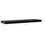 Estantes flotantes de pared 2 unidades negro 120x20x3,8 cm de vidaXL, Estantes y estanterías - Ref: Foro24-288204, Precio: 56...