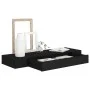 Floating wall shelf with black drawer 80x25x8 cm by vidaXL, Shelves and shelves - Ref: Foro24-288206, Price: 59,30 €, Discoun...