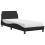 Cama con colchón cuero sintético negro 90x200 cm de vidaXL, Camas y somieres - Ref: Foro24-3208337, Precio: 256,35 €, Descuen...