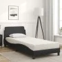 Cama con colchón cuero sintético negro 90x200 cm de vidaXL, Camas y somieres - Ref: Foro24-3208337, Precio: 256,35 €, Descuen...