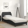 Cama con colchón cuero sintético negro 90x200 cm de vidaXL, Camas y somieres - Ref: Foro24-3208337, Precio: 236,22 €, Descuen...