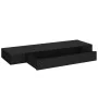 Floating wall shelf with black drawer 80x25x8 cm by vidaXL, Shelves and shelves - Ref: Foro24-288206, Price: 59,30 €, Discoun...