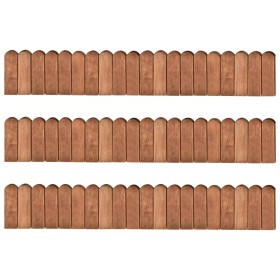 Garden edging rolls 3 pcs impregnated pine wood 120 cm by vidaXL, Garden edging and edging - Ref: Foro24-3053645, Price: 47,3...