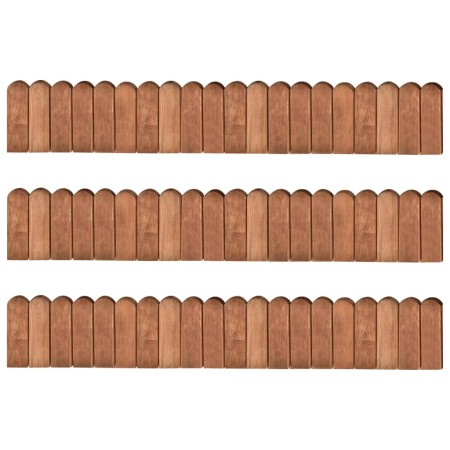 Garden edging rolls 3 pcs impregnated pine wood 120 cm by vidaXL, Garden edging and edging - Ref: Foro24-3053645, Price: 47,3...