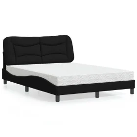 Bed with black fabric mattress 120x200 cm by vidaXL, Beds and slatted bases - Ref: Foro24-3208522, Price: 348,12 €, Discount: %