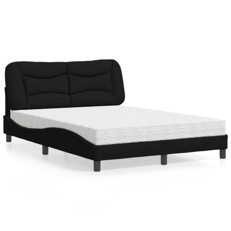 Bett mit schwarzer Stoffmatratze 120x200 cm von vidaXL, Betten und Lattenroste - Ref: Foro24-3208522, Preis: 352,56 €, Rabatt: %