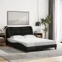 Cama con colchón tela negro 120x200 cm de vidaXL, Camas y somieres - Ref: Foro24-3208522, Precio: 349,01 €, Descuento: %