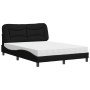 Cama con colchón tela negro 140x190 cm de vidaXL, Camas y somieres - Ref: Foro24-3208529, Precio: 412,30 €, Descuento: %