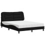 Cama con colchón tela negro 140x200 cm de vidaXL, Camas y somieres - Ref: Foro24-3208536, Precio: 416,22 €, Descuento: %