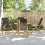Klappbare Bistrostühle mit Kissen 4 Stück dunkelgrauer Bambus von vidaXL, Gartenstühle - Ref: Foro24-3208929, Preis: 427,13 €...