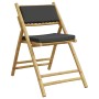 Klappbares Bistroset mit Kissen 5-teilig aus dunkelgrauem Bambus von vidaXL, Gartensets - Ref: Foro24-3208936, Preis: 306,51 ...