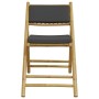 Klappbares Bistroset mit Kissen 5-teilig aus dunkelgrauem Bambus von vidaXL, Gartensets - Ref: Foro24-3208936, Preis: 306,51 ...