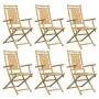 Sillas de jardín plegables 6 unidades bambú 53x66x99 cm de vidaXL, Sillas de jardín - Ref: Foro24-3278515, Precio: 483,77 €, ...
