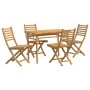 5-teiliges Garten-Ess-Set aus Bambus von vidaXL, Gartensets - Ref: Foro24-3278520, Preis: 369,62 €, Rabatt: %