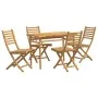 5-teiliges Garten-Ess-Set aus Bambus von vidaXL, Gartensets - Ref: Foro24-3278520, Preis: 369,62 €, Rabatt: %