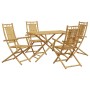 5-teiliges Garten-Ess-Set aus Bambus von vidaXL, Gartensets - Ref: Foro24-3278529, Preis: 408,70 €, Rabatt: %