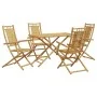 5-teiliges Garten-Ess-Set aus Bambus von vidaXL, Gartensets - Ref: Foro24-3278529, Preis: 402,22 €, Rabatt: %