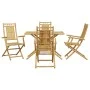 5-teiliges Garten-Ess-Set aus Bambus von vidaXL, Gartensets - Ref: Foro24-3278529, Preis: 402,22 €, Rabatt: %