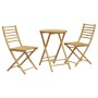 3-piece bamboo garden table and chairs set by vidaXL, Garden sets - Ref: Foro24-3278536, Price: 193,54 €, Discount: %