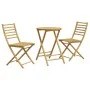 3-piece bamboo garden table and chairs set by vidaXL, Garden sets - Ref: Foro24-3278536, Price: 194,36 €, Discount: %