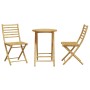 3-piece bamboo garden table and chairs set by vidaXL, Garden sets - Ref: Foro24-3278536, Price: 193,54 €, Discount: %