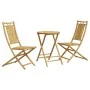 3-teiliges Gartentisch- und Stühle-Set aus Bambus von vidaXL, Gartensets - Ref: Foro24-3278534, Preis: 205,75 €, Rabatt: %
