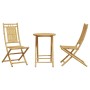 3-teiliges Gartentisch- und Stühle-Set aus Bambus von vidaXL, Gartensets - Ref: Foro24-3278534, Preis: 194,99 €, Rabatt: %