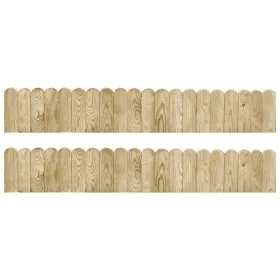 Gartenkantenrollen 2 Stück imprägniertes Kiefernholz 120 cm von vidaXL, Garteneinfassung und Einfassung - Ref: Foro24-3053642...
