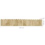 Rollos de borde de jardín 2 uds madera pino impregnada 120 cm by vidaXL, Garden edging and edging - Ref: Foro24-3053642, Pric...