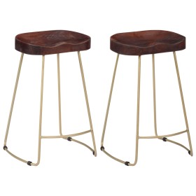 Gavin Küchenhocker 2 Einheiten massives Mangoholz von vidaXL, Küchenhocker - Ref: Foro24-247833, Preis: 94,20 €, Rabatt: %