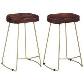 Taburetes de cocina gavin 2 unidades madera maciza de mango de vidaXL, Taburetes de cocina - Ref: Foro24-247833, Precio: 92,7...