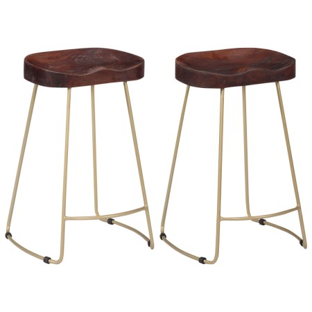 Gavin Küchenhocker 2 Einheiten massives Mangoholz von vidaXL, Küchenhocker - Ref: Foro24-247833, Preis: 94,20 €, Rabatt: %