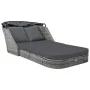 Anthracite gray synthetic rattan sun lounger with hood by vidaXL, Loungers - Ref: Foro24-49496, Price: 560,06 €, Discount: %