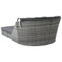 Anthracite gray synthetic rattan sun lounger with hood by vidaXL, Loungers - Ref: Foro24-49496, Price: 560,06 €, Discount: %