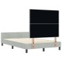 Estructura de cama Gris claro 120 x 200 cm Terciopelo
