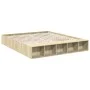 Sonoma oak engineered wood bed frame 200x200 cm by vidaXL, Beds and slatted bases - Ref: Foro24-3280540, Price: 154,67 €, Dis...