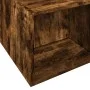 Smoked oak engineered wood bed frame 200x200cm by vidaXL, Beds and slatted bases - Ref: Foro24-3280542, Price: 154,88 €, Disc...