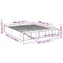 Smoked oak engineered wood bed frame 200x200cm by vidaXL, Beds and slatted bases - Ref: Foro24-3280542, Price: 154,88 €, Disc...