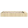 Bettgestell aus Sonoma-Eiche-Holzwerkstoff, 150 x 200 cm von vidaXL, Betten und Lattenroste - Ref: Foro24-3280561, Preis: 138...