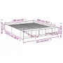 Estructura de cama madera de ingeniería roble Sonoma 160x200 cm de vidaXL, Camas y somieres - Ref: Foro24-3280554, Precio: 13...