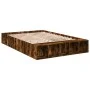 Smoked oak engineered wood bed frame 160x200cm by vidaXL, Beds and slatted bases - Ref: Foro24-3280556, Price: 140,51 €, Disc...