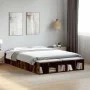 Smoked oak engineered wood bed frame 160x200cm by vidaXL, Beds and slatted bases - Ref: Foro24-3280556, Price: 140,51 €, Disc...