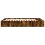 Smoked oak engineered wood bed frame 160x200cm by vidaXL, Beds and slatted bases - Ref: Foro24-3280556, Price: 140,51 €, Disc...