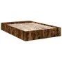 Smoked oak engineered wood bed frame 160x200cm by vidaXL, Beds and slatted bases - Ref: Foro24-3280556, Price: 140,51 €, Disc...