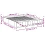 Smoked oak engineered wood bed frame 160x200cm by vidaXL, Beds and slatted bases - Ref: Foro24-3280556, Price: 140,51 €, Disc...