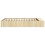 Bettgestell aus Sonoma-Eiche-Holzwerkstoff, 120 x 200 cm von vidaXL, Betten und Lattenroste - Ref: Foro24-3280575, Preis: 136...